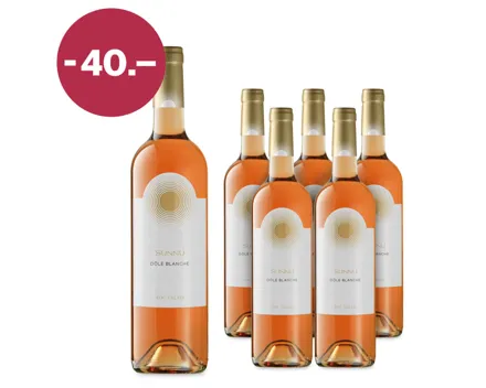 Valais AOC Dôle Blanche Sunnu 2025 6x75cl – Roséwein, Schweiz