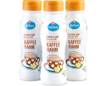 Valflora Kaffeerahm, 3er-Pack