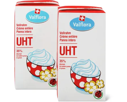 Valflora Vollrahm UHT, IP-SUISSE, Duo-Pack