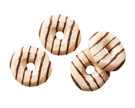 Vanille Donut gefüllt, 4er