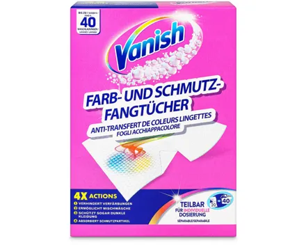 Vanish Farb- & Schmutzfangtücher 2x20 Stück