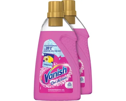 Vanish Oxi Action Fleckenentferner Gel Farbsicher 2 x 750 ml