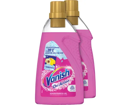 Vanish Oxi Action Fleckenentferner Gel Farbsicher 2 x 750 ml