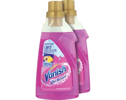 Vanish Oxi Action Fleckenentferner Gel Farbsicher 2 x 750 ml