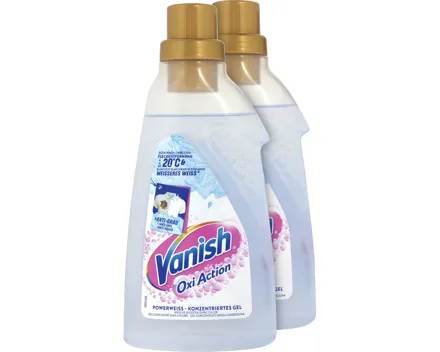 Vanish Oxi Action Fleckenentferner Gel Powerweiss 2 x 750 ml
