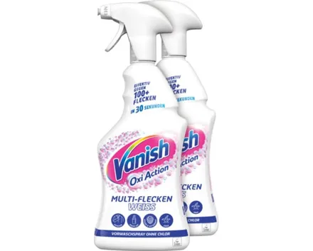 Vanish Oxi Action Multi-Flecken-Vorwaschspray Weiss 2 x 750 ml