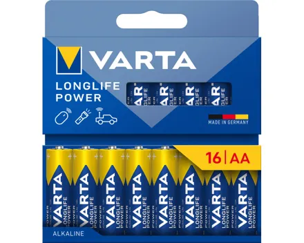 Varta Longlife Power Batterien Aa/Lr6 16 Stück