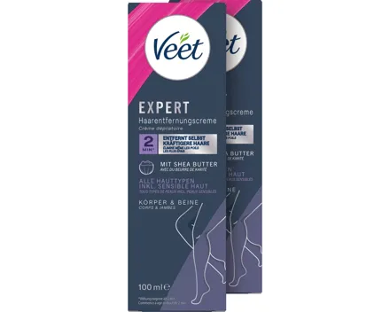 Veet Haarentfernungscreme Körper & Beine 2 x 100 ml