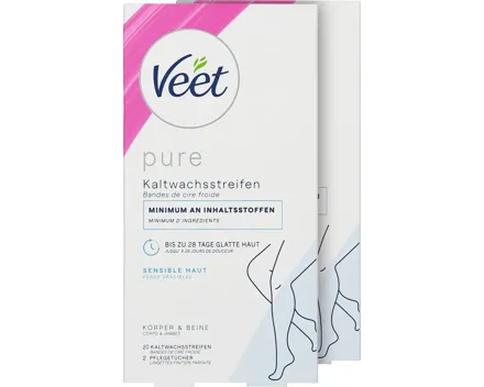 Veet Kaltwachsstreifen Körper 2 x 20 Stück