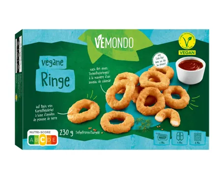 Vegane Ringe mit Sauce