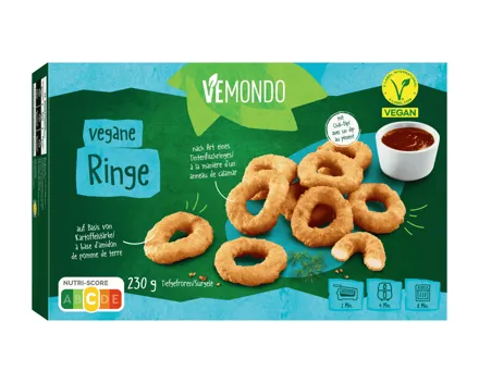 Vegane Ringe mit Sauce