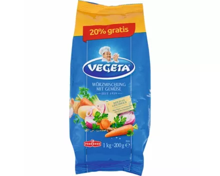 Vegeta Würze Gemüse 1 kg + 200 g gratis