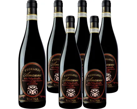Veneto Docg Amarone Valpolicella Classico Pegrandi Alberto Vaona 6x 75cl (2020) – Rotwein, Italien (0.75l)