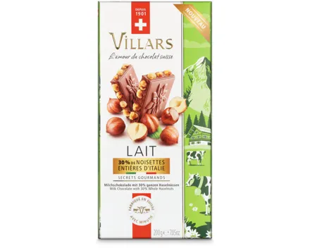 Villars Tafel Lait Noisettes