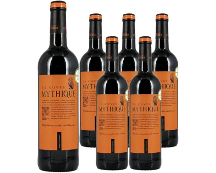 Vin de Pays d'Oc IGP La Cuvée Mythique 6x 75cl (2024) – Rotwein, Frankreich (0.75l)