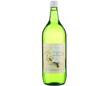Vin de Pays Romand Chasselas de Romandie Les Coursons – Weisswein, Schweiz (1l)