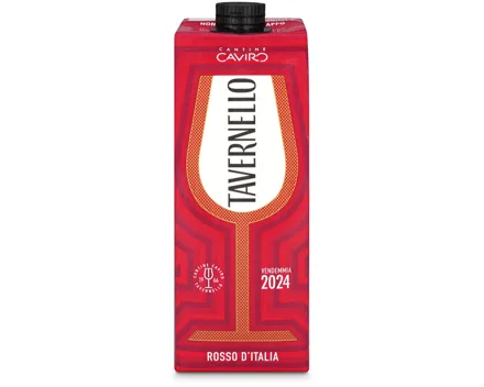Vino Rosso d'Italia Tavernello – Rotwein, Italien (1l)