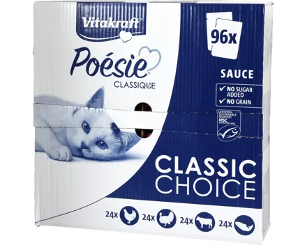 Vitakraft Poésie Classique in Sauce Mega Pack 96 x 85 g