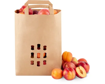 Vitamin-Tasche mit Steinobst, zum Selberfüllen