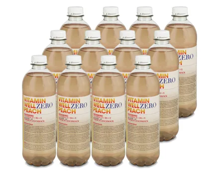 Vitamin Well Peach Zero 12x 50cl