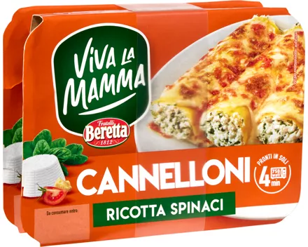 Viva la Mamma Beretta Cannelloni Ricotta Spinat