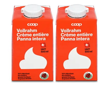 Vollrahm UHT IP-Suisse 2x 500ml