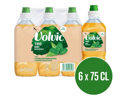 Volvic Grüntee mit Minzgeschmack 6x75cl