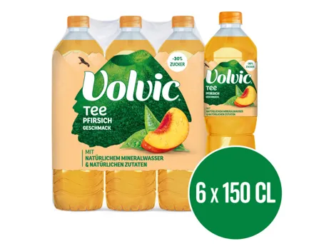Volvic Tea Peach 6x150cl