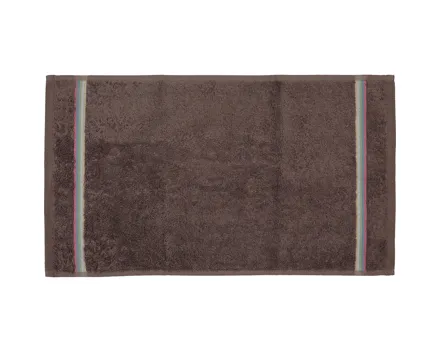 Vossen Gästetuch 30 x 50 cm mit Flachbordüre dunkelbraun
