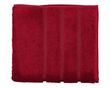 Vossen Handtuch 50 x 100 cm dunkelrot