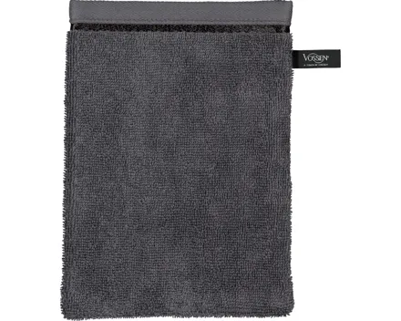 Vossen Waschhandschuh 16 x 22 cm dunkelgrau