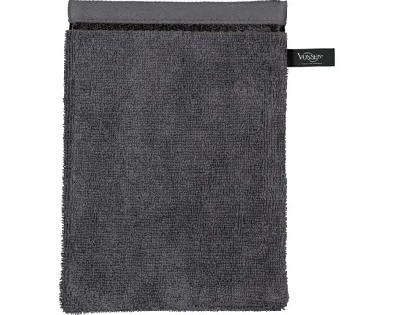 Vossen Waschhandschuh 16 x 22 cm dunkelgrau