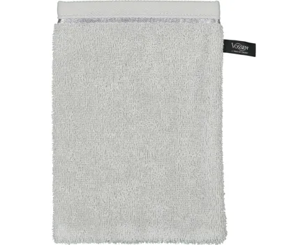 Vossen Waschhandschuh 16 x 22 cm hellgrau