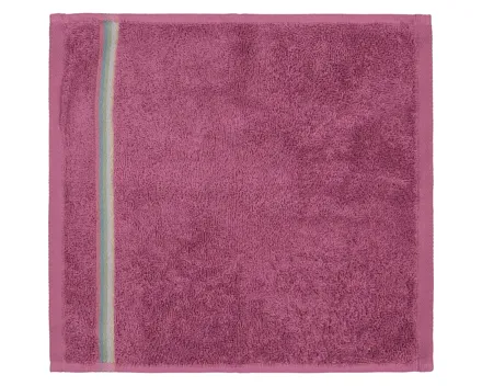 Vossen Waschlappen 30 x 30 cm mit Flachbordüre bordeaux