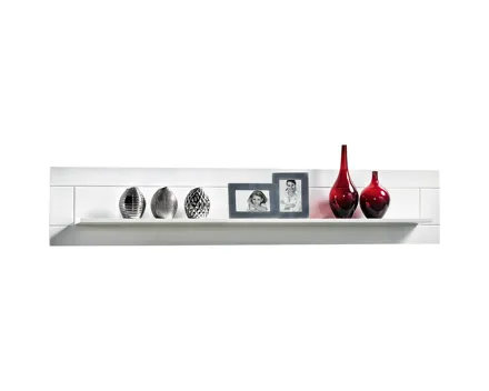 Wandboard Atlantis Dekor weiss MDF Hochglanz 167 x 32 x 17 cm
