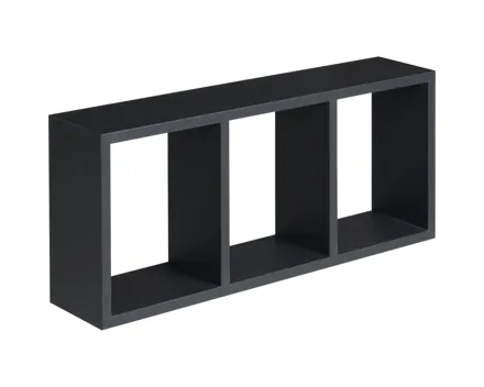 Wandregal Triade Dekor schwarz 70 x 30 x 15 cm
