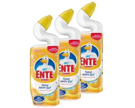 WC-Ente Total Aktiv Gel Citrus 3x750ml
