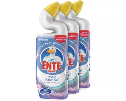 WC Ente Total Aktiv Gel Lavender Bloom 3 x 750 ml