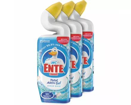 WC Ente Total Aktiv Gel Ocean Wave 3 x 750 ml