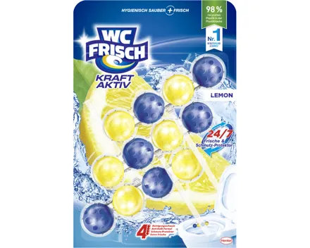 WC Frisch Kraft Aktiv Lemon, 3 x 50 g