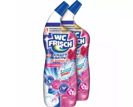 WC Frisch WC Reiniger Gel Kraft Aktiv Blütenfrische 2 x 750 ml