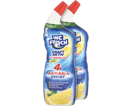 WC Frisch WC Reiniger Gel Kraft Aktiv Lemon 2 x 750 ml