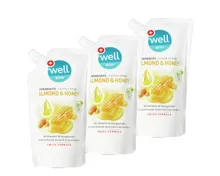 Well Cremeseife Almond&Honey Refill 3x 500ml