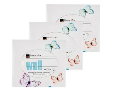 Well Kosmtiktücher Design FSC 90 Stück 3x 90St