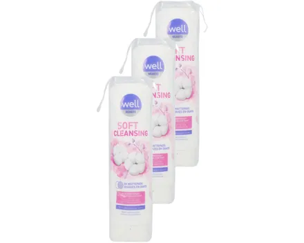 Well Wattepads mit Seidenextrakt 80 Stück 3x 80St