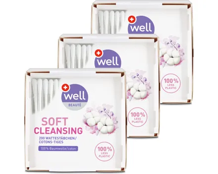 Well Wattestäbchen 200 Stück 3x 200St