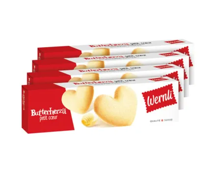 Wernli Butterherzli 4 x 100 g