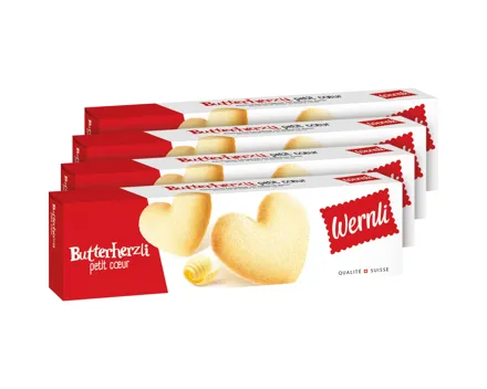 Wernli Butterherzli 4 x 100 g