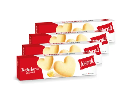 Wernli Butterherzli 4x 100g