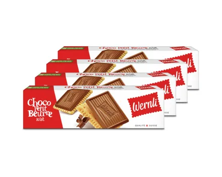 Wernli Choco Petit Beurre au Lait 4x 125g